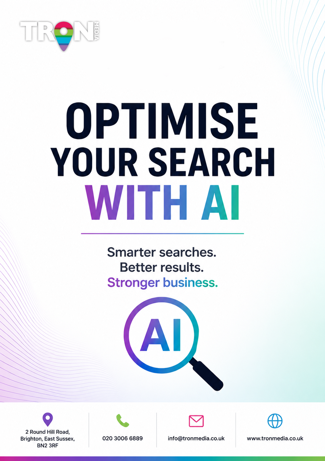 How to Optimise Your Search With AI in 2026 with the aid of Tron Media flyer